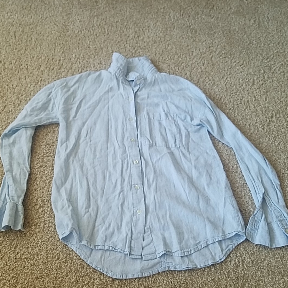 Old Navy Light Blue Flannel